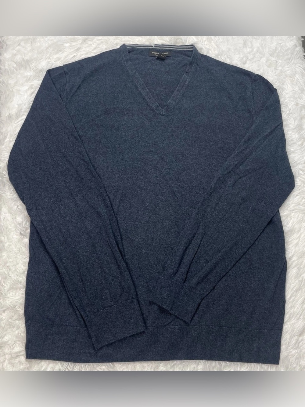 Banana Republic Luxury Blend Sweater Men’s Size XXL 2XL Silk Cashmere Blue